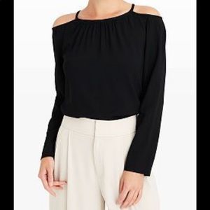 Club Monaco cold-shoulder top